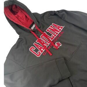 Majestic Section 101 SC Gamecocks Hoodie NCAA Fleece Large‎ Black Mens